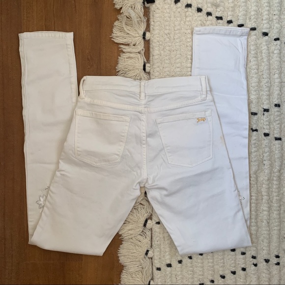JUICY COUTURE || Bedazzled White Skinny Jeans - Picture 3 of 7